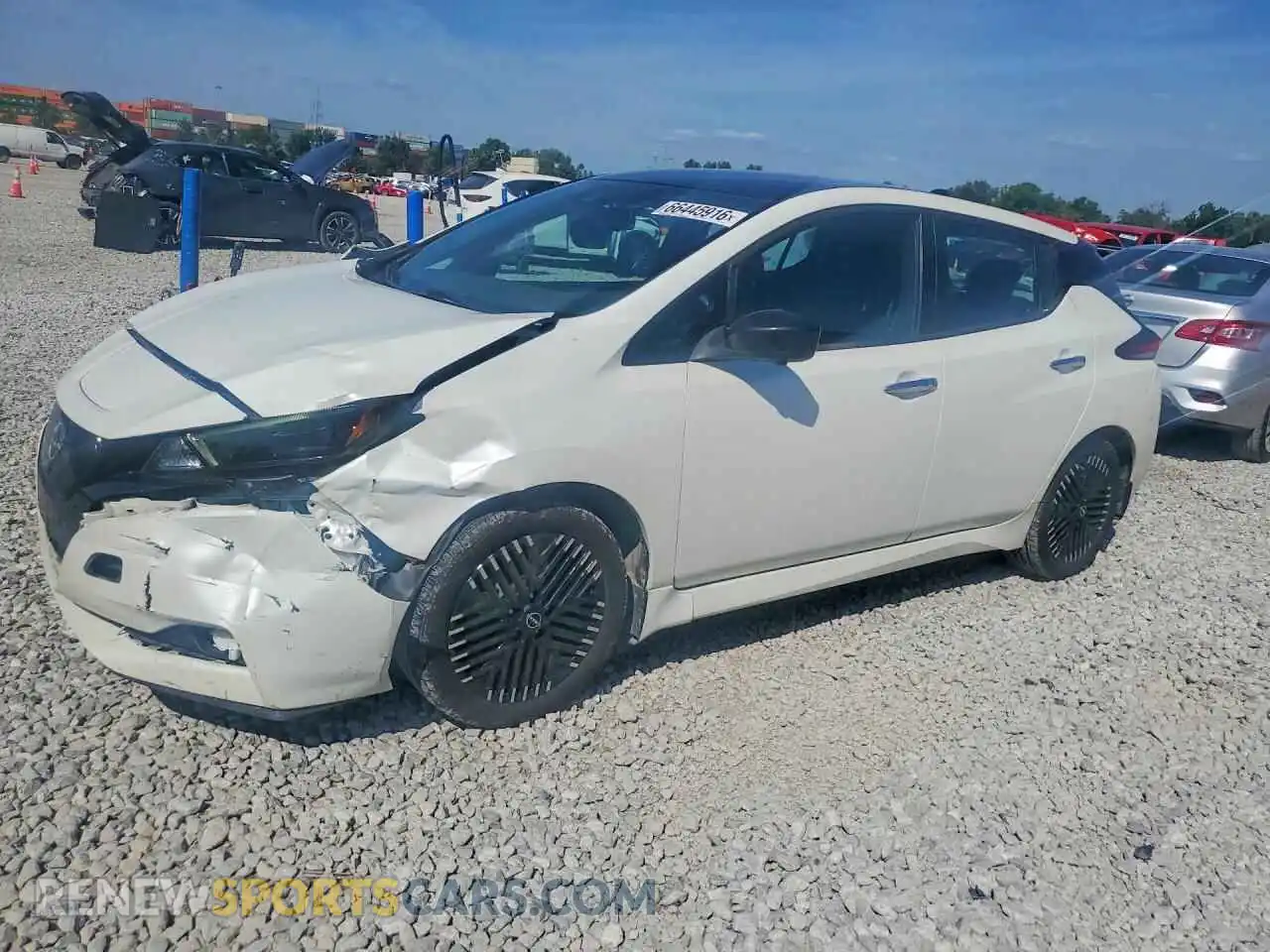 1 Photograph of a damaged car 1N4CZ1CV7PC550715 NISSAN LEAF 2023