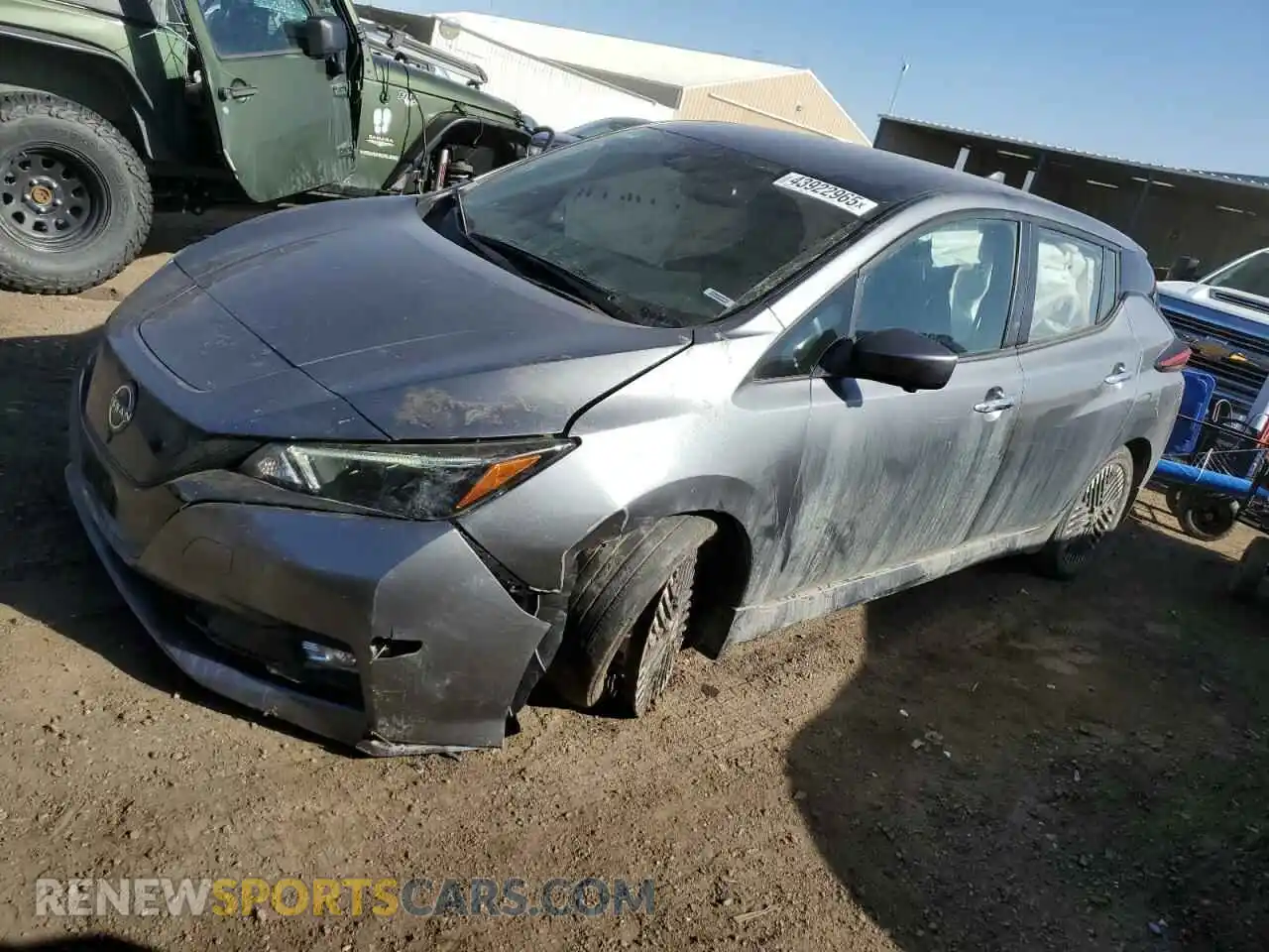1 Photograph of a damaged car 1N4CZ1CV0RC553281 NISSAN LEAF 2024