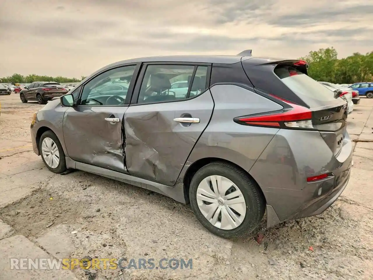 2 Photograph of a damaged car 1N4AZ1BV7SC559755 NISSAN LEAF 2025