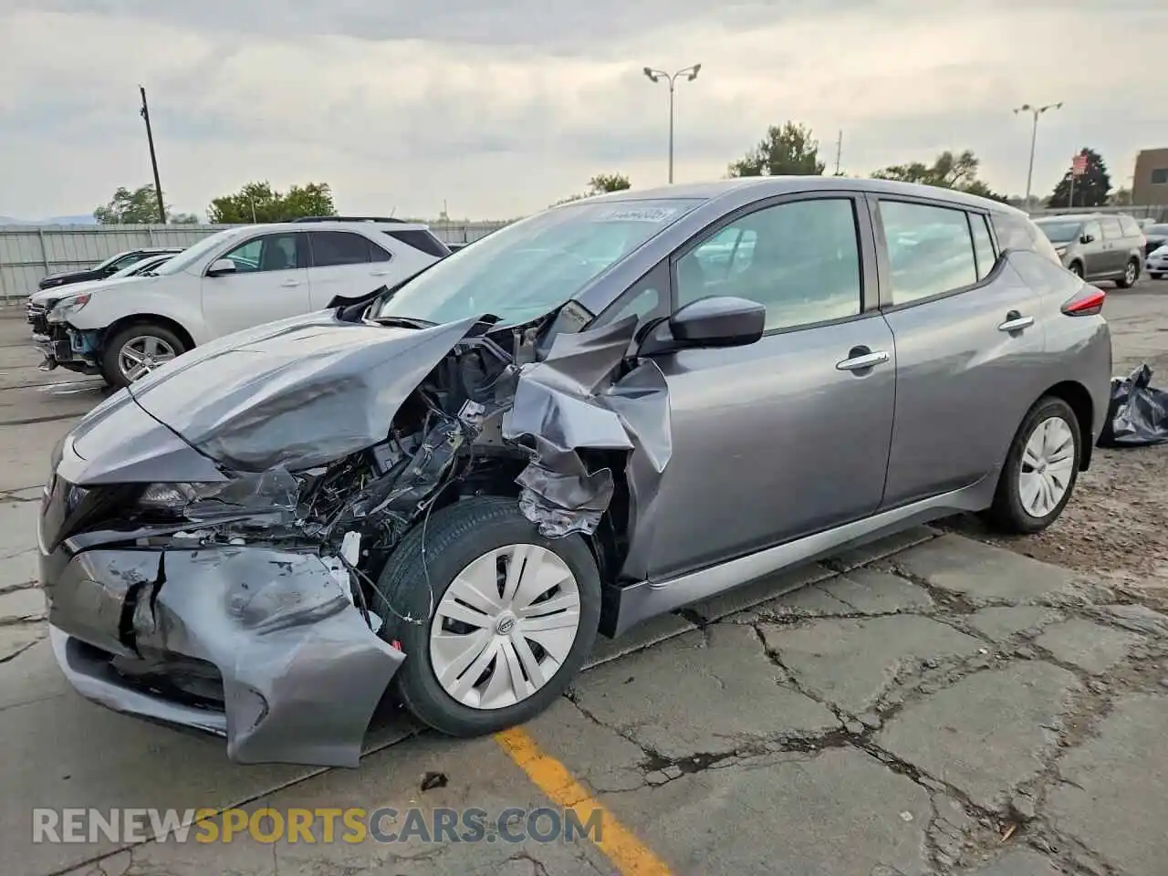 1 Photograph of a damaged car 1N4AZ1BVXSC557532 NISSAN LEAF 2025