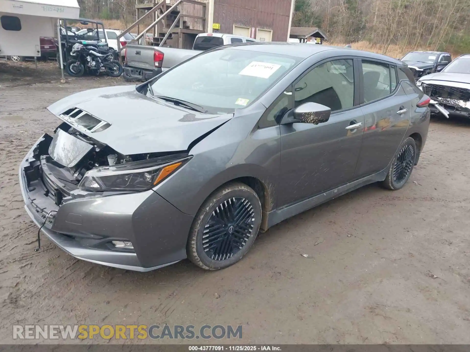 2 Photograph of a damaged car 1N4CZ1CV4SC558215 NISSAN LEAF 2025
