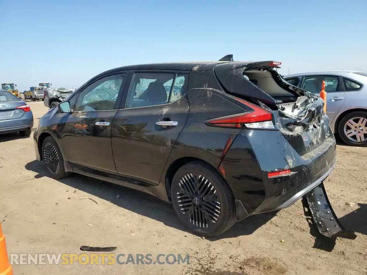 2 Photograph of a damaged car 1N4CZ1CV6SC563951 NISSAN LEAF 2025