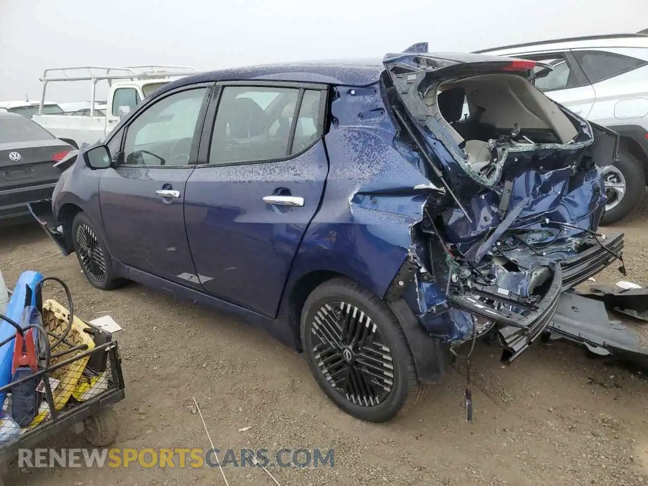 2 Photograph of a damaged car 1N4CZ1CV8SC561070 NISSAN LEAF 2025