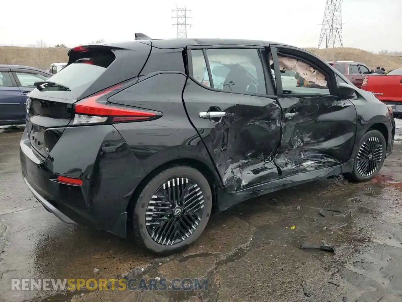 3 Photograph of a damaged car 1N4CZ1CV9SC559005 NISSAN LEAF 2025