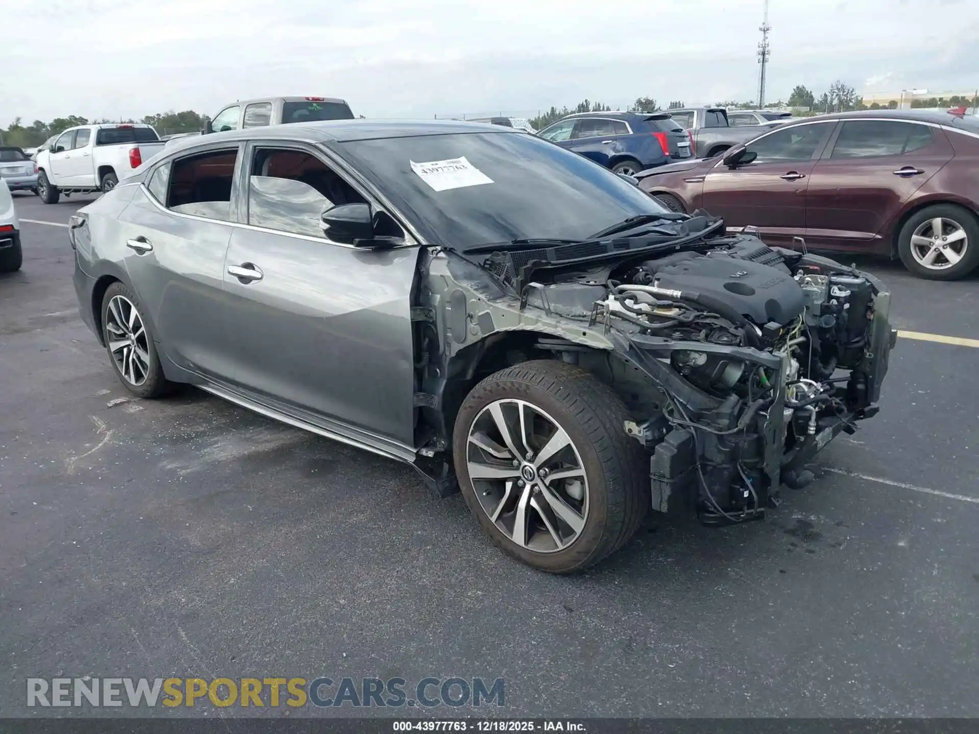 1 Photograph of a damaged car 1N4AA6CV3MC514141 NISSAN MAXIMA 2021