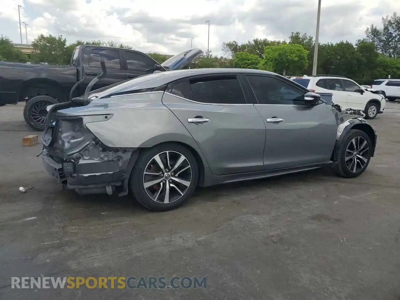 3 Photograph of a damaged car 1N4AA6CV6MC509905 NISSAN MAXIMA 2021