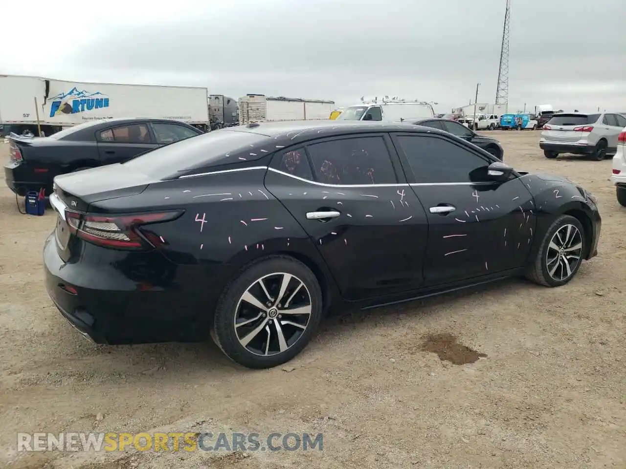 3 fotografías del automóvil dañado 1N4AA6CV7MC514093 NISSAN MAXIMA 2021