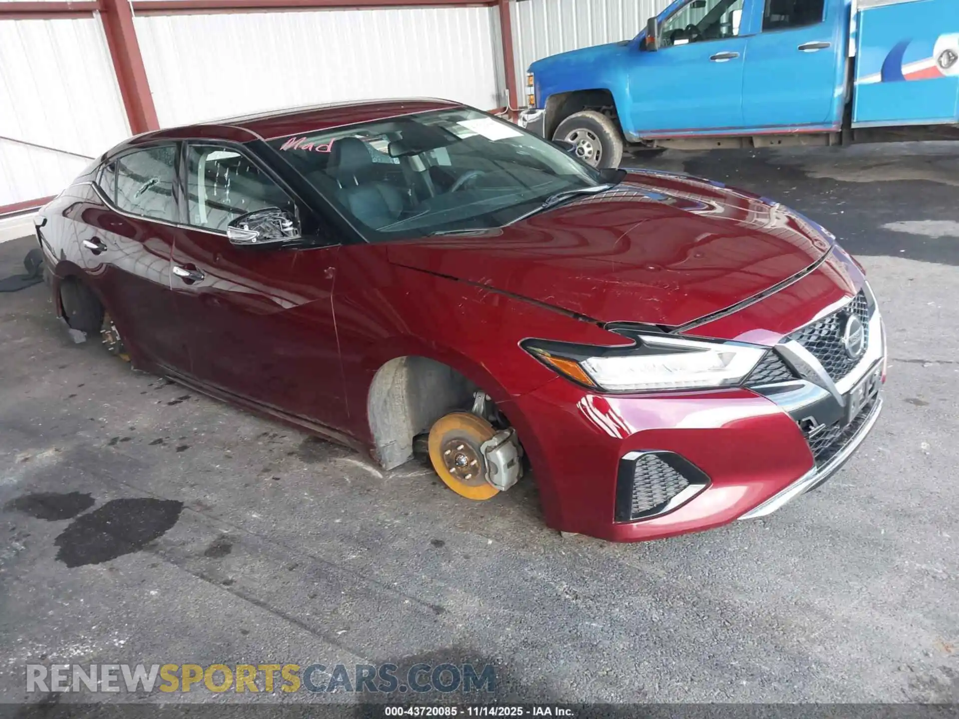 1 Photograph of a damaged car 1N4AA6CVXMC502682 NISSAN MAXIMA 2021