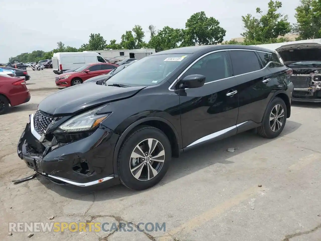 1 Photograph of a damaged car 5N1AZ2AS1MC102929 NISSAN MURANO 2021