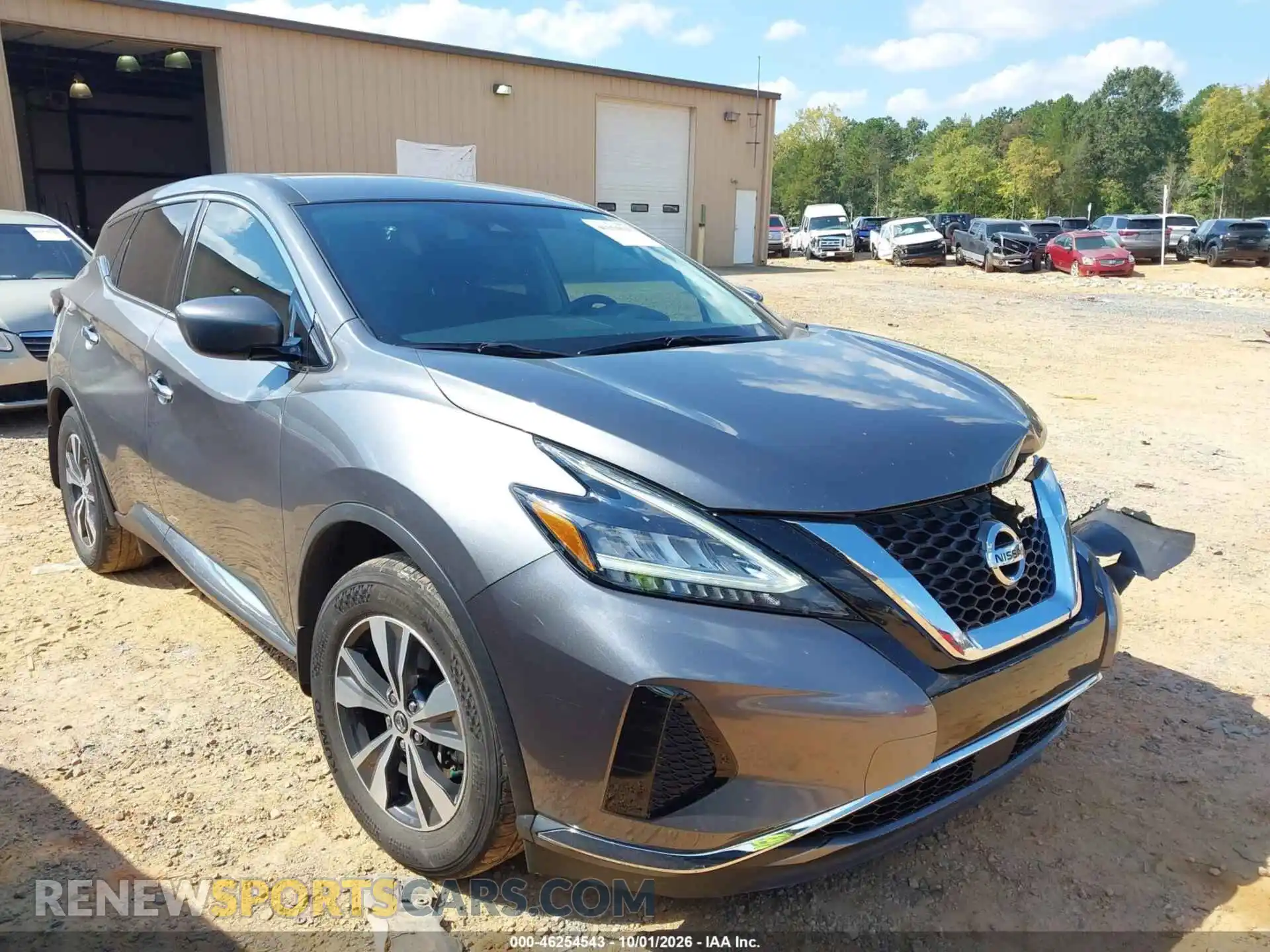 1 Photograph of a damaged car 5N1AZ2AS2MC138967 NISSAN MURANO 2021