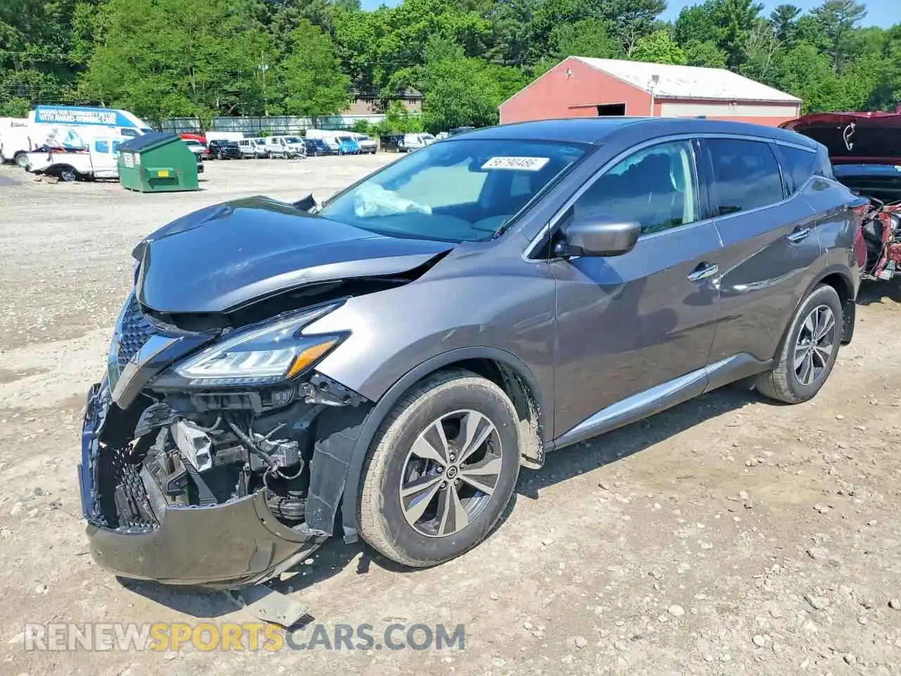 1 Photograph of a damaged car 5N1AZ2AS3MC132272 NISSAN MURANO 2021