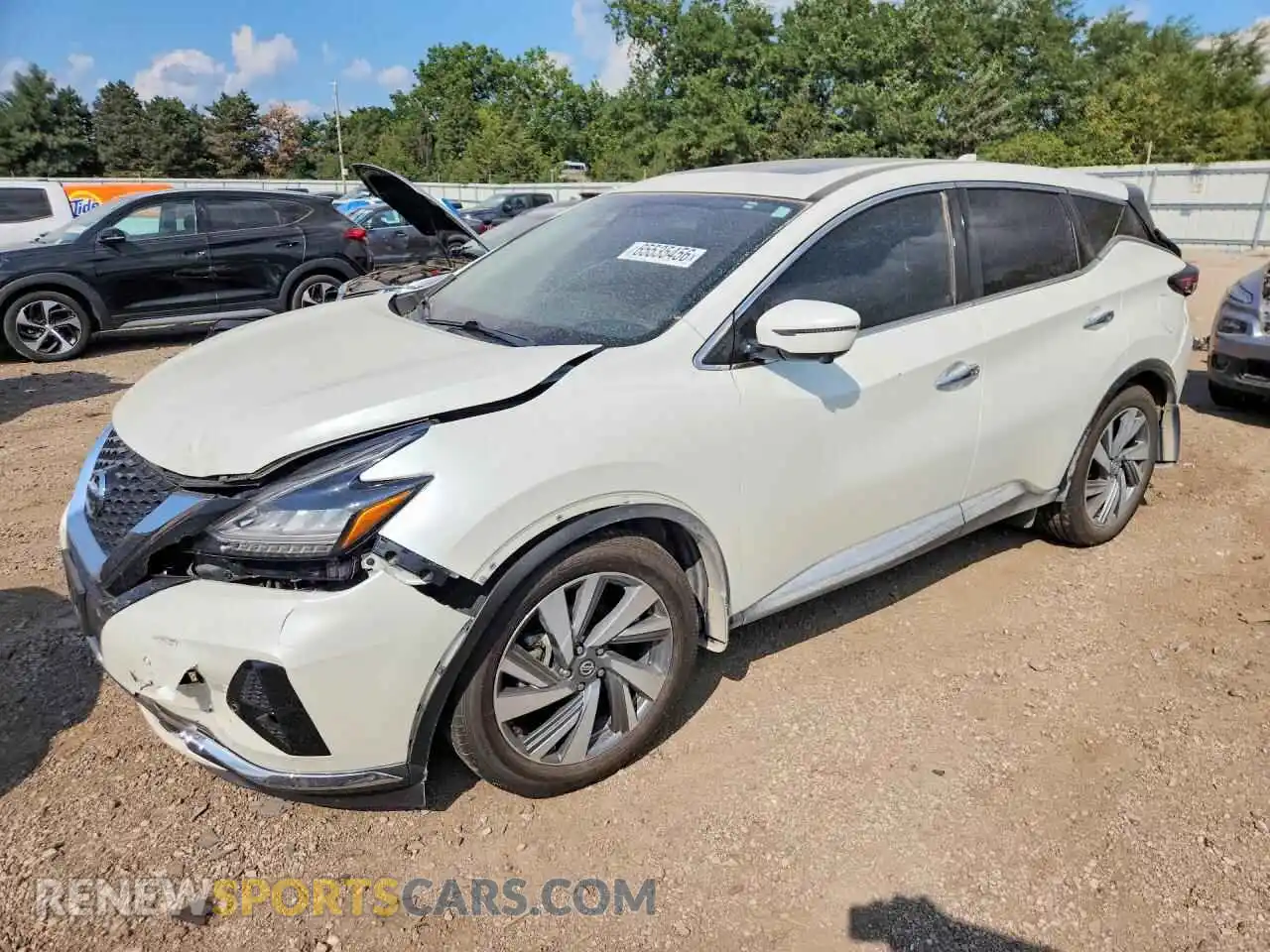 1 fotografías del automóvil dañado 5N1AZ2CS0MC123008 NISSAN MURANO 2021