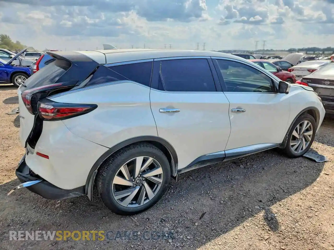3 fotografías del automóvil dañado 5N1AZ2CS0MC123008 NISSAN MURANO 2021