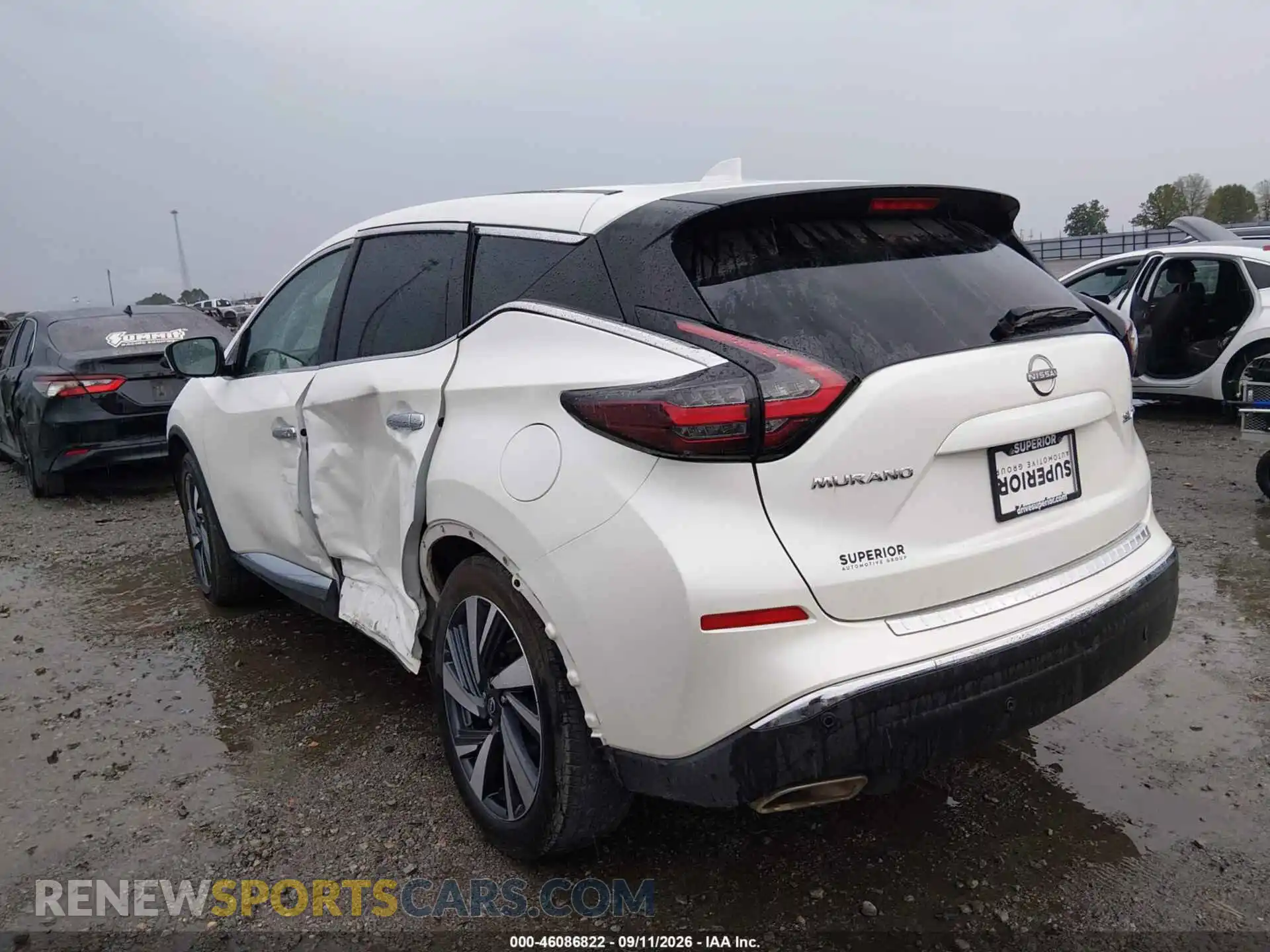 3 fotografías del automóvil dañado 5N1AZ2CS5RC117194 NISSAN MURANO 2024