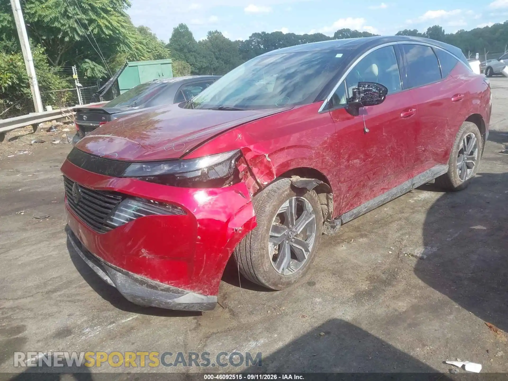 2 Photograph of a damaged car 5N1AZ3CS8SC134938 NISSAN MURANO 2025