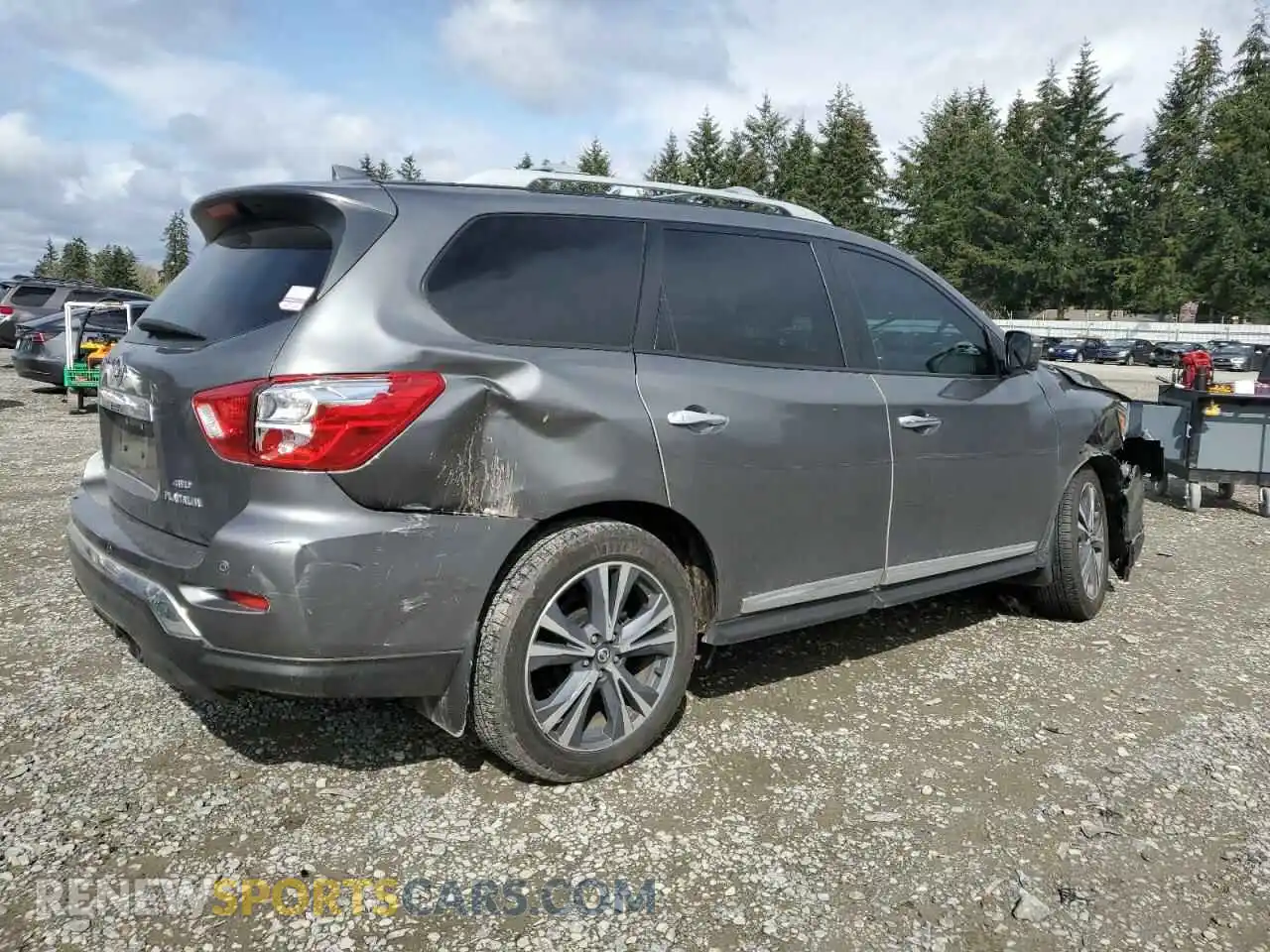 3 fotografías del automóvil dañado 5N1DR2MM0KC609165 NISSAN PATHFINDER 2019