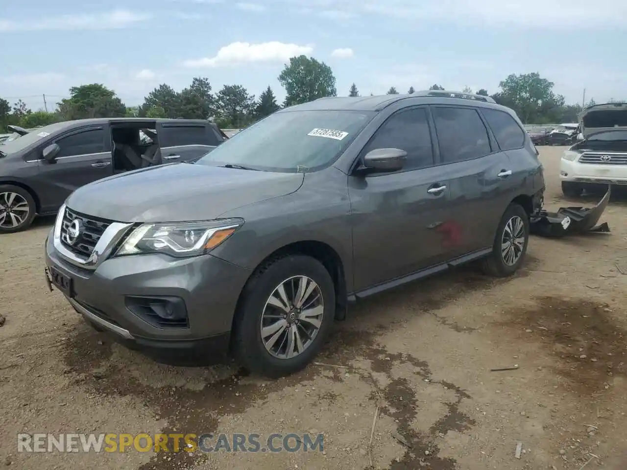 1 Photograph of a damaged car 5N1DR2MM4KC588806 NISSAN PATHFINDER 2019