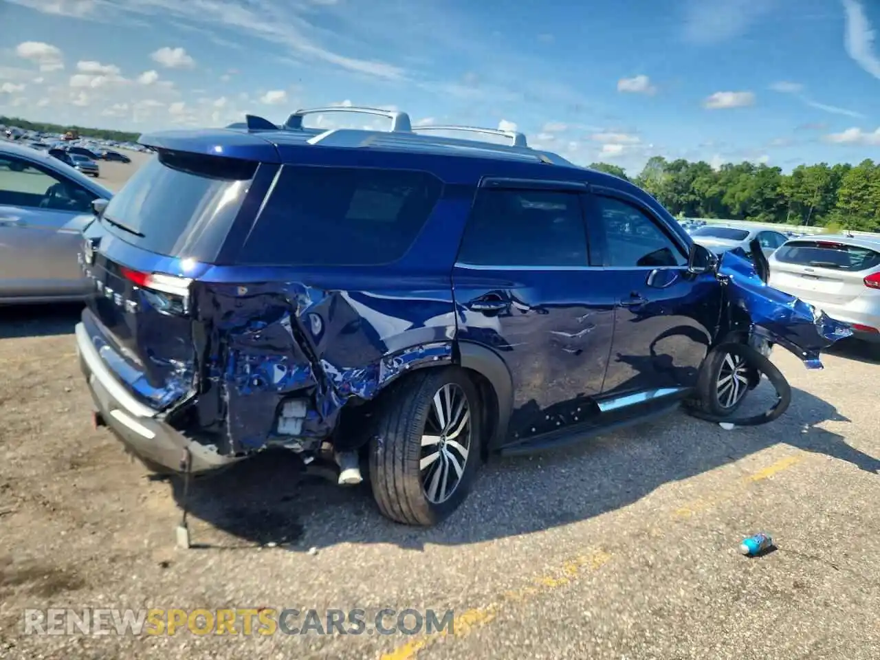 3 Photograph of a damaged car 5N1DR3DH4SC228606 NISSAN PATHFINDER 2025
