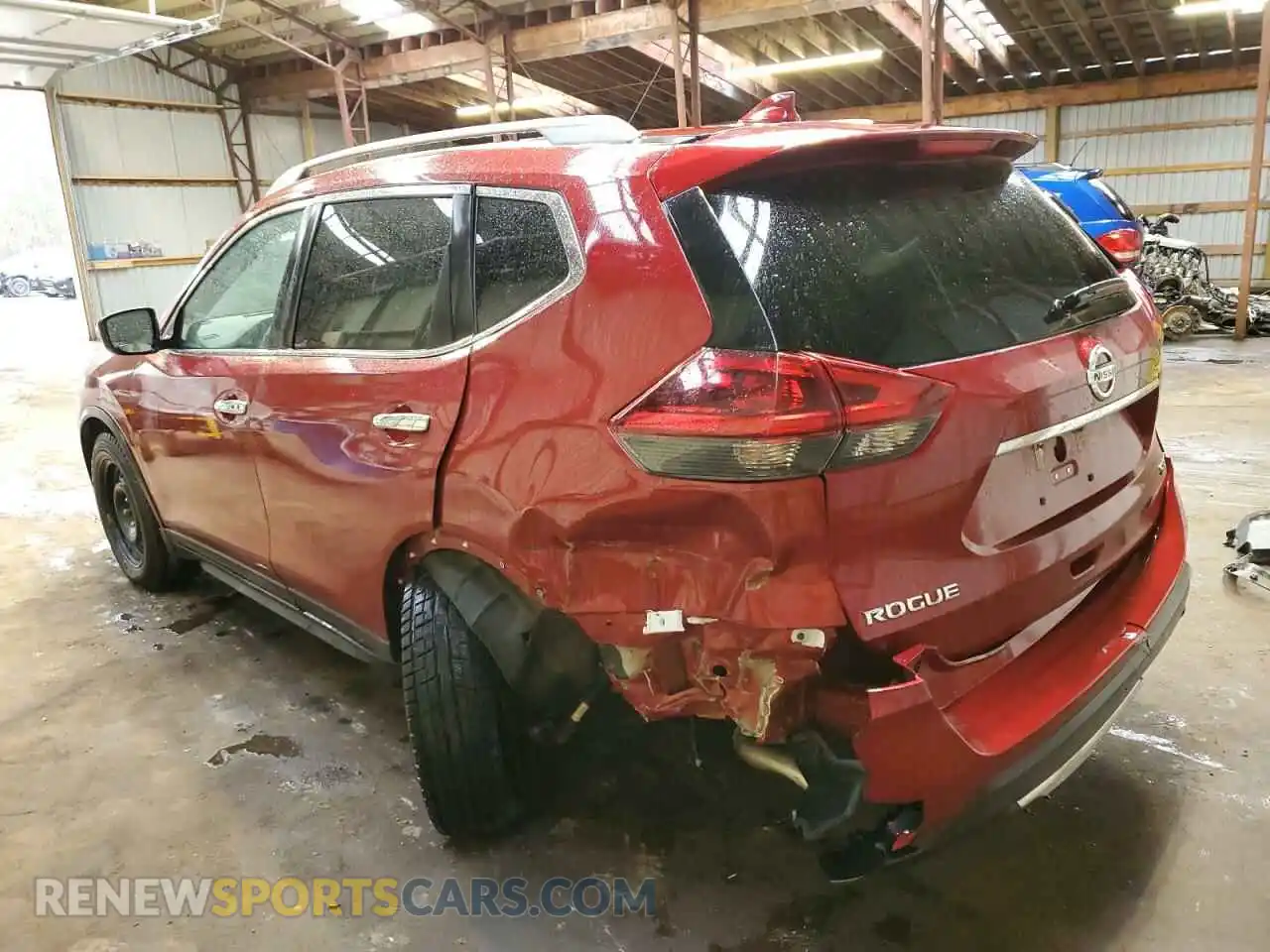 2 Photograph of a damaged car 5N1AT2MT2KC734521 NISSAN ROGUE 2019