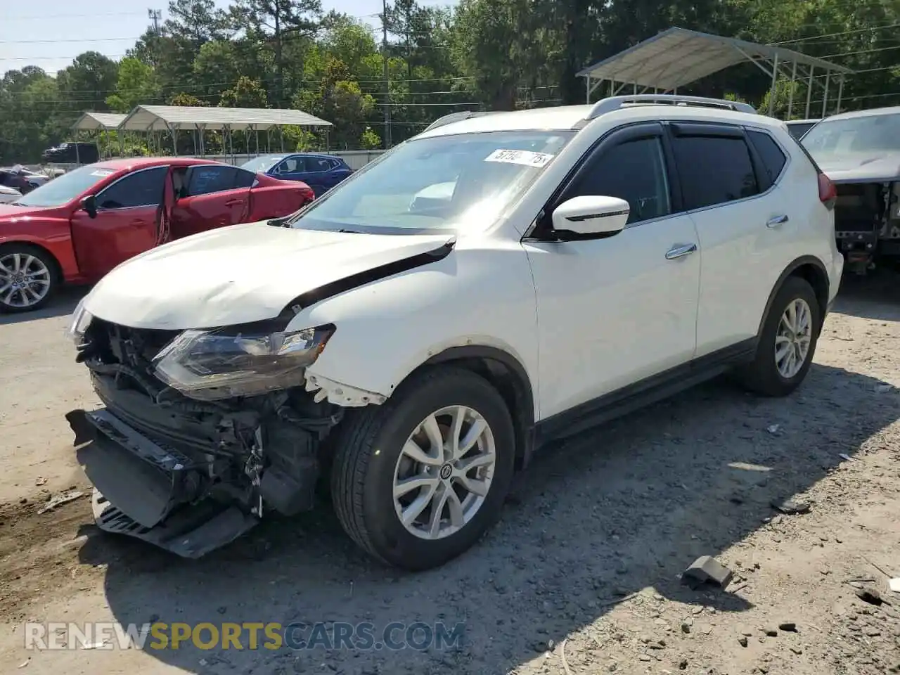1 Photograph of a damaged car 5N1AT2MT7KC714636 NISSAN ROGUE 2019
