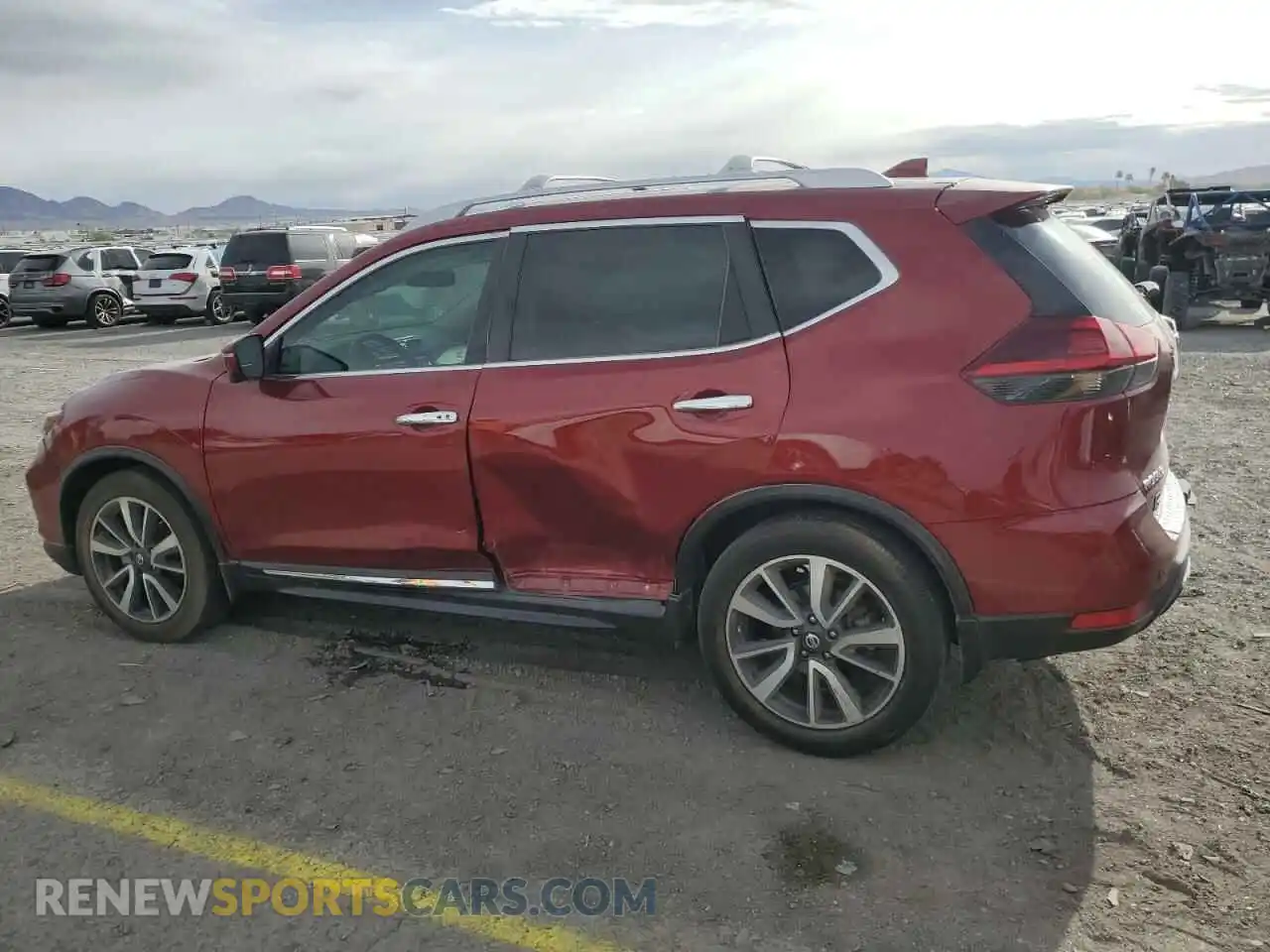2 Photograph of a damaged car 5N1AT2MT7KC806541 NISSAN ROGUE 2019