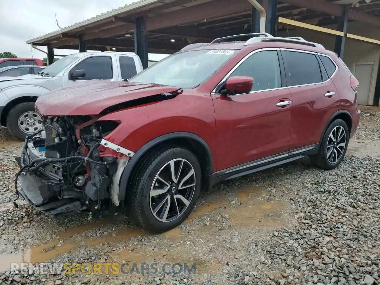 1 Photograph of a damaged car 5N1AT2MT7KC824649 NISSAN ROGUE 2019