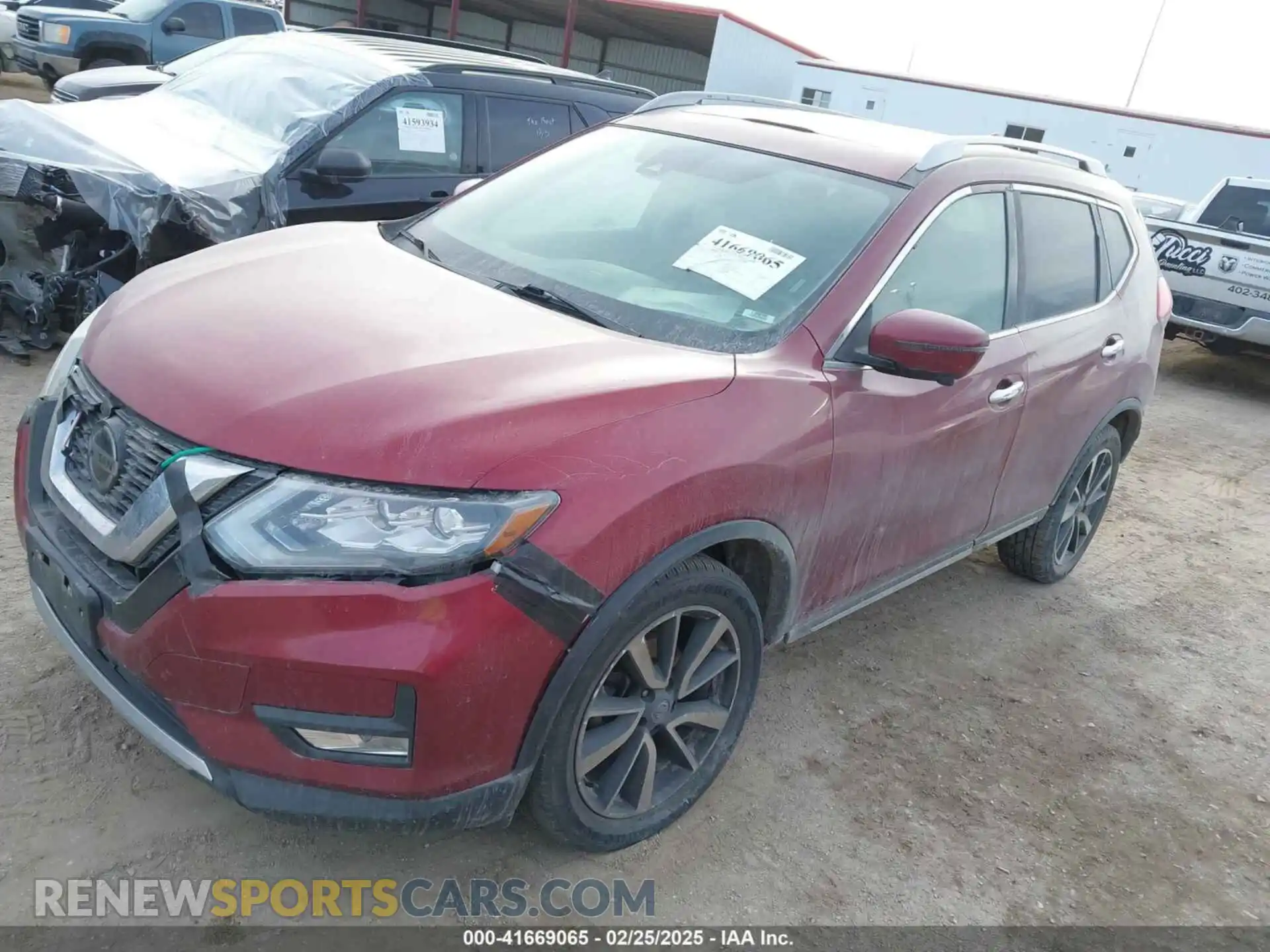 2 Photograph of a damaged car 5N1AT2MVXKC727155 NISSAN ROGUE 2019
