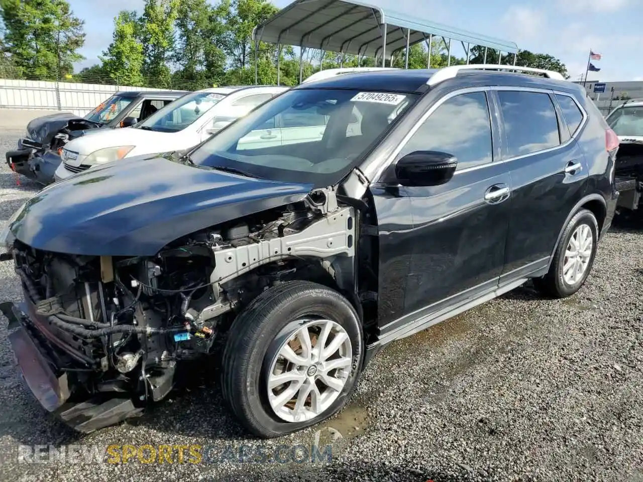 1 Photograph of a damaged car JN8AT2MT7KW266647 NISSAN ROGUE 2019
