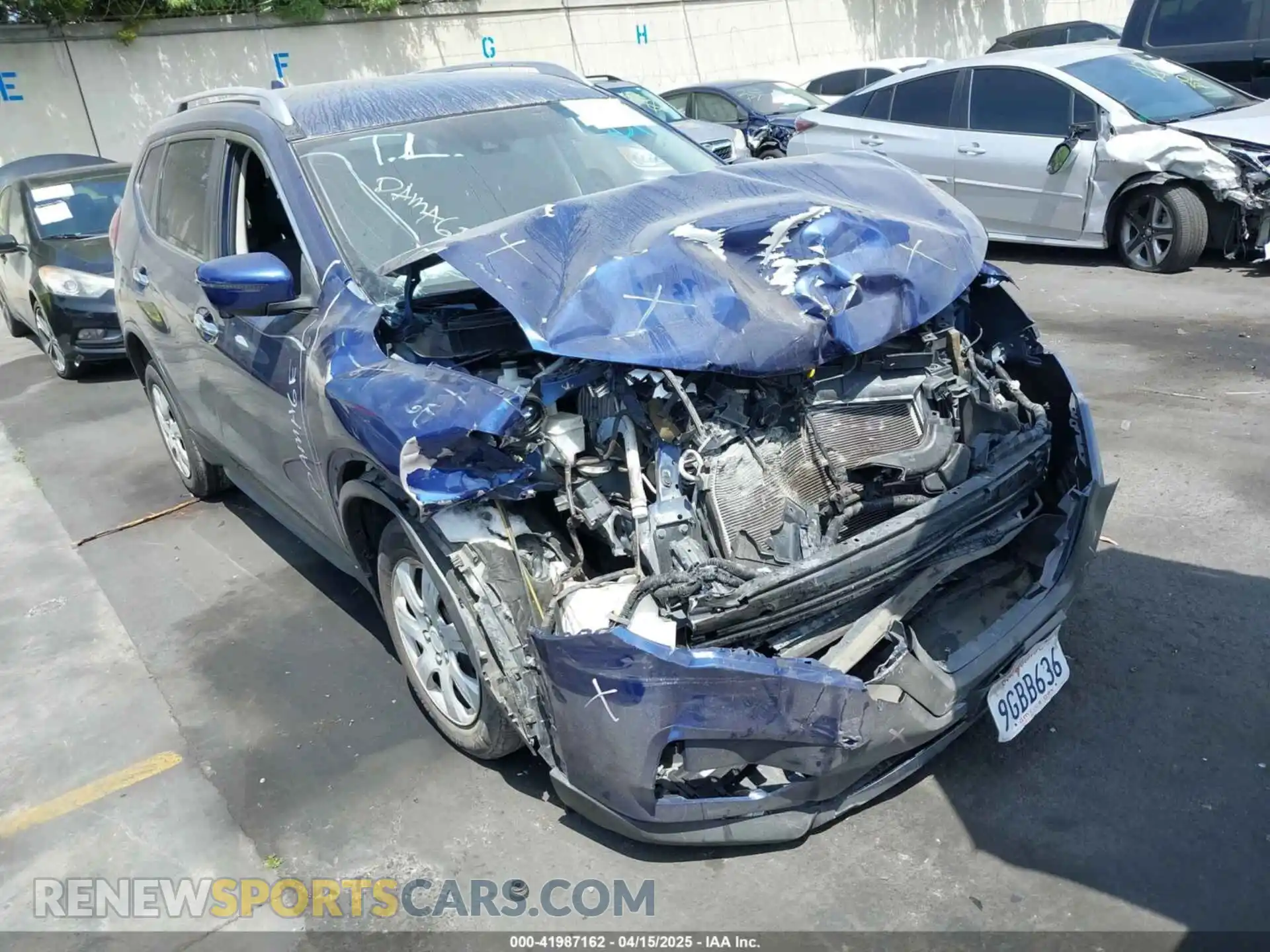 1 fotografías del automóvil dañado JN8AT2MT7KW268205 NISSAN ROGUE 2019