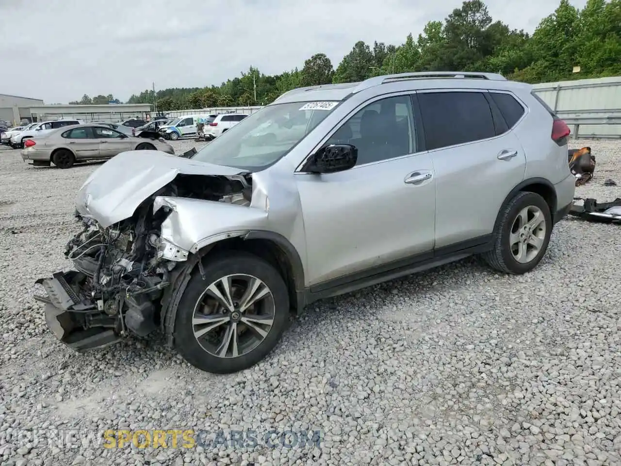 1 Photograph of a damaged car JN8AT2MT7KW268303 NISSAN ROGUE 2019
