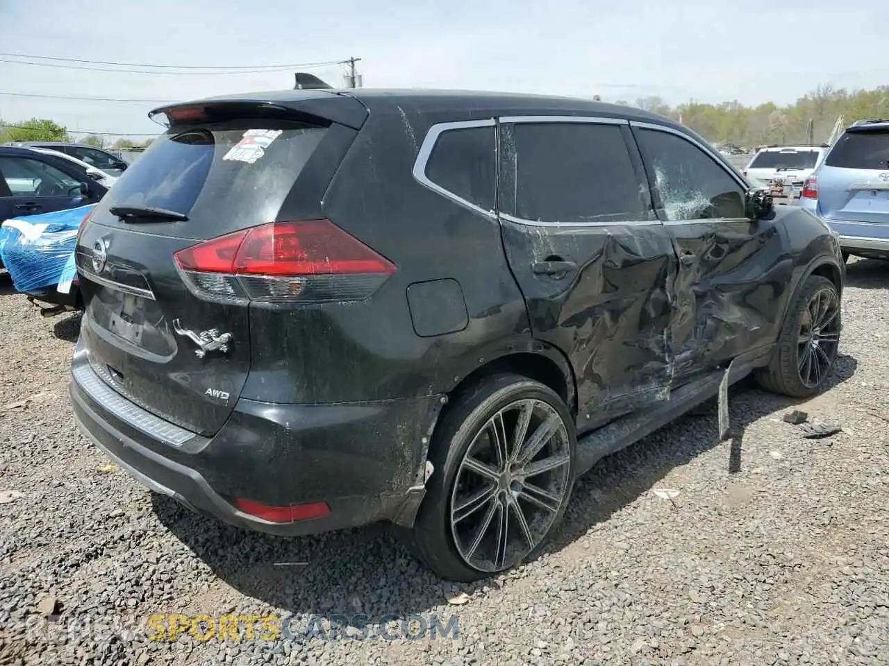 3 fotografías del automóvil dañado JN8AT2MV2KW388916 NISSAN ROGUE 2019