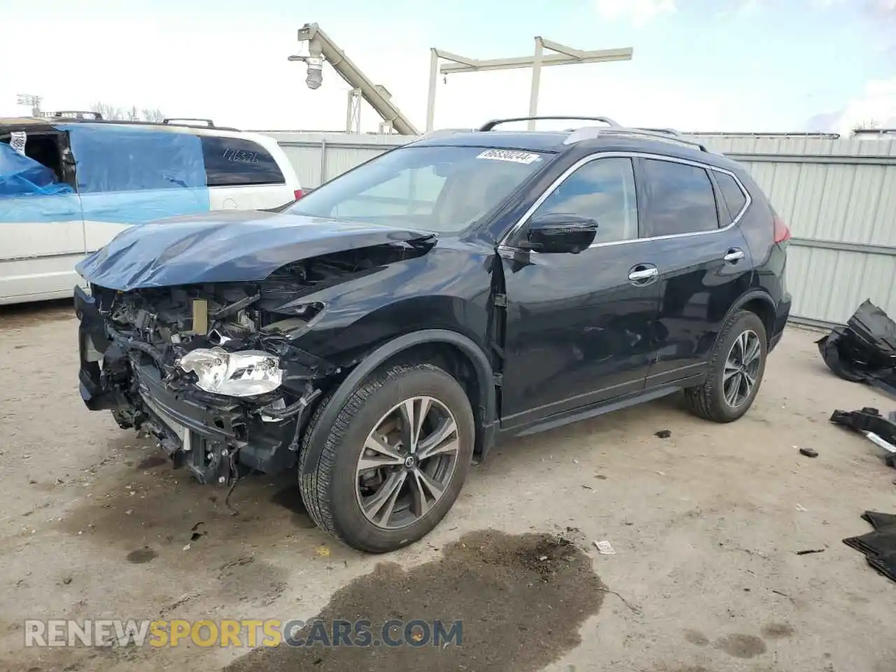 1 Photograph of a damaged car JN8AT2MV9KW399007 NISSAN ROGUE 2019
