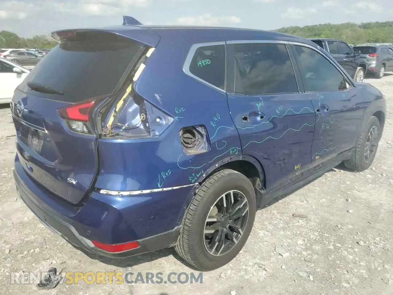 3 Photograph of a damaged car KNMAT2MT0KP558078 NISSAN ROGUE 2019