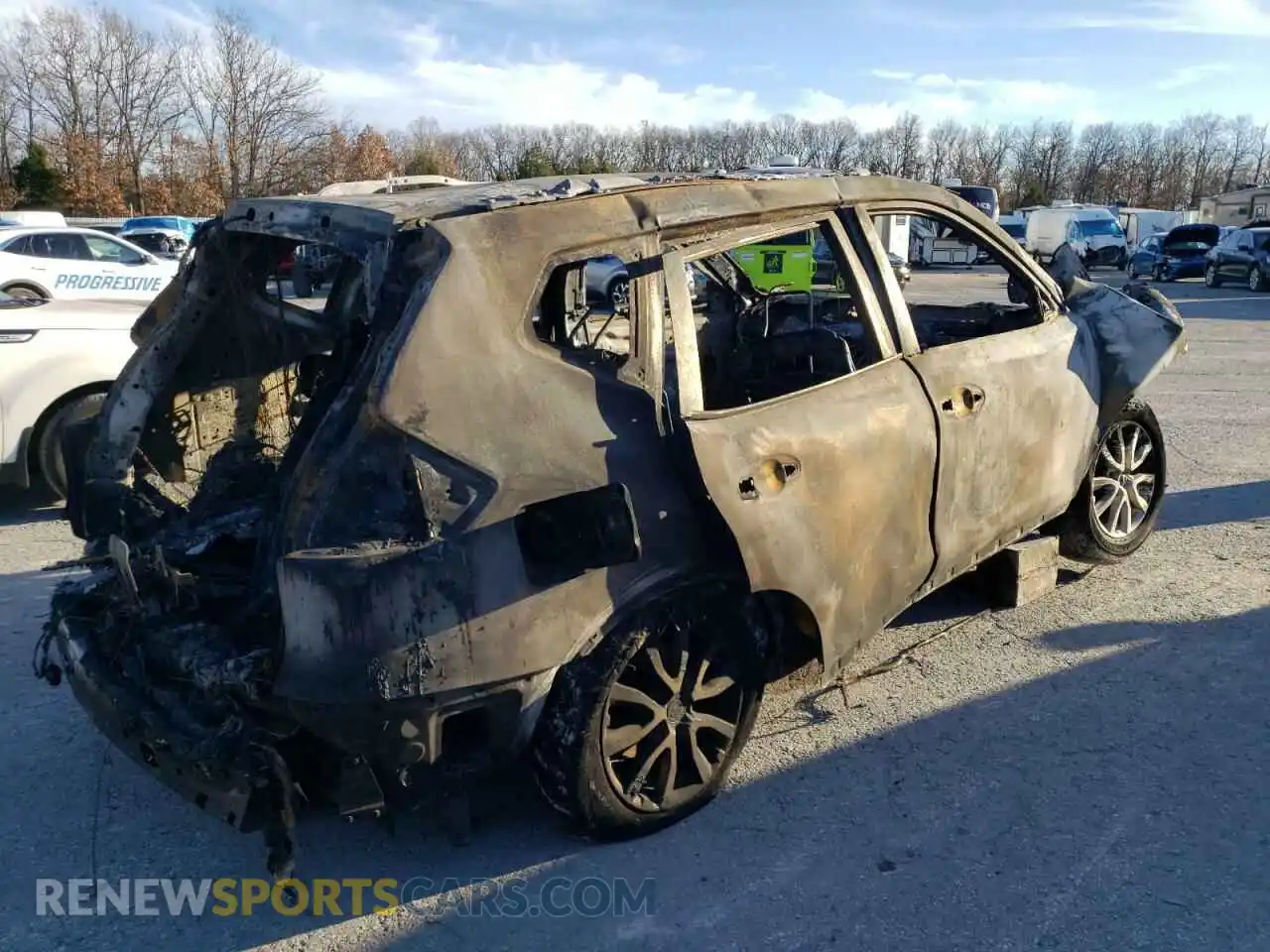3 Photograph of a damaged car KNMAT2MT1KP518558 NISSAN ROGUE 2019