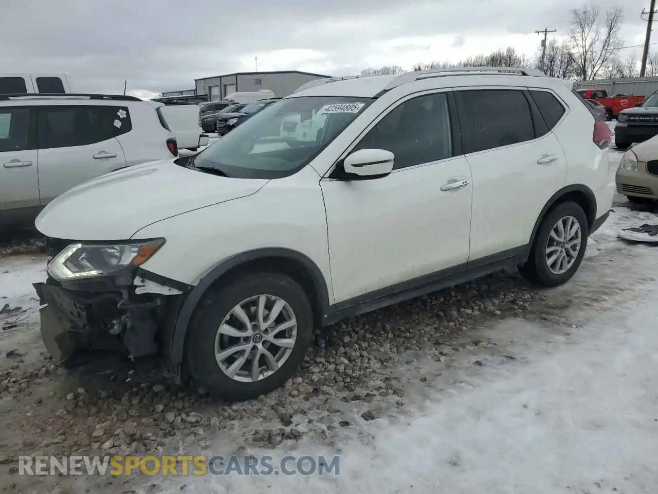 1 Photograph of a damaged car KNMAT2MT2KP556042 NISSAN ROGUE 2019