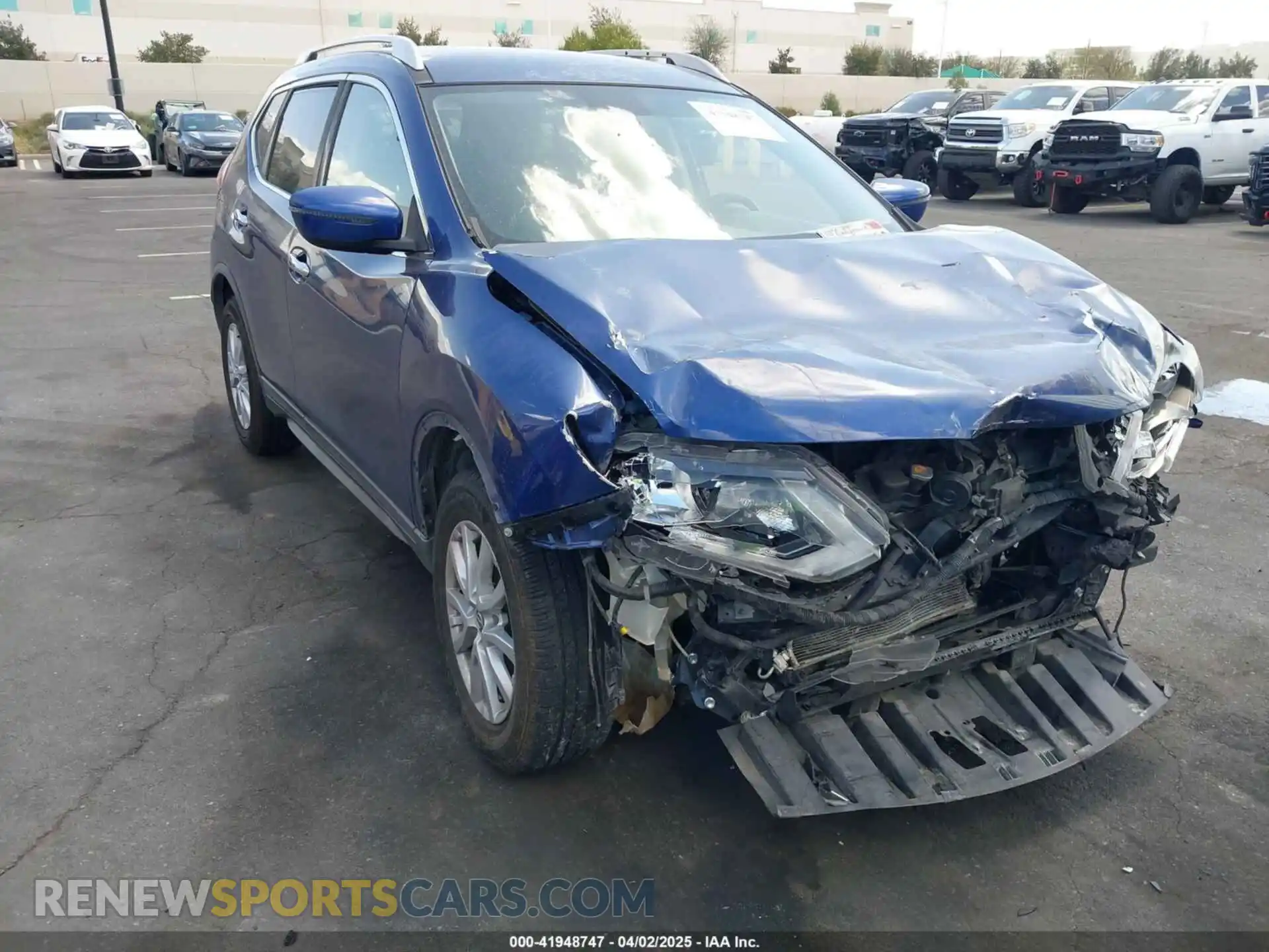 1 Photograph of a damaged car KNMAT2MT7KP522887 NISSAN ROGUE 2019