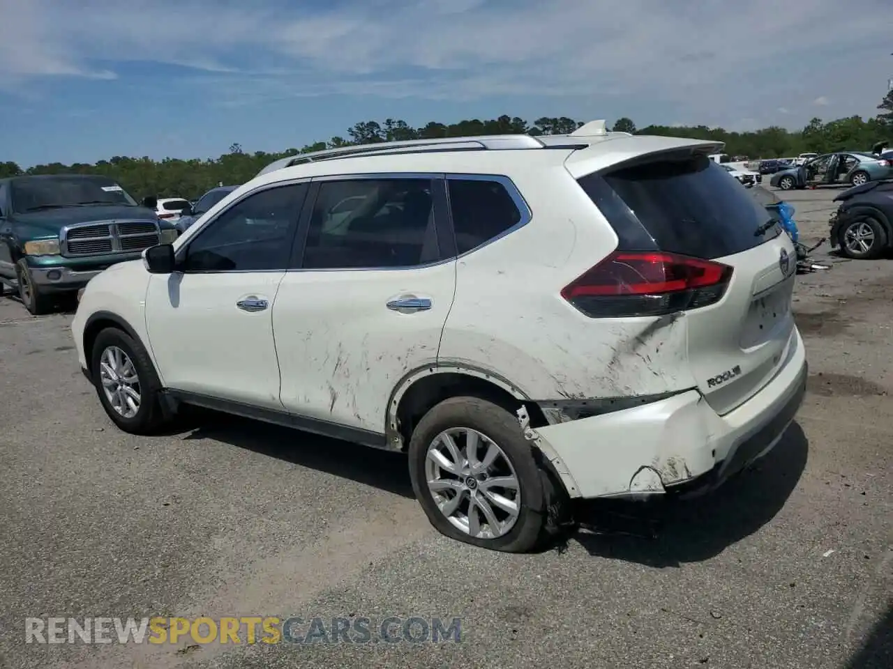 2 Photograph of a damaged car KNMAT2MT8KP552593 NISSAN ROGUE 2019