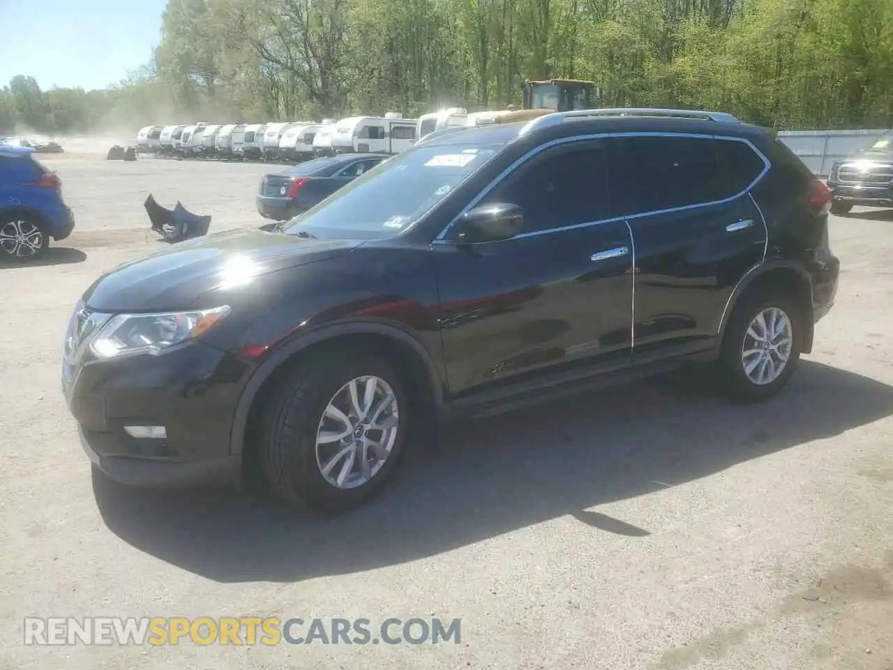 1 Photograph of a damaged car KNMAT2MTXKP514556 NISSAN ROGUE 2019