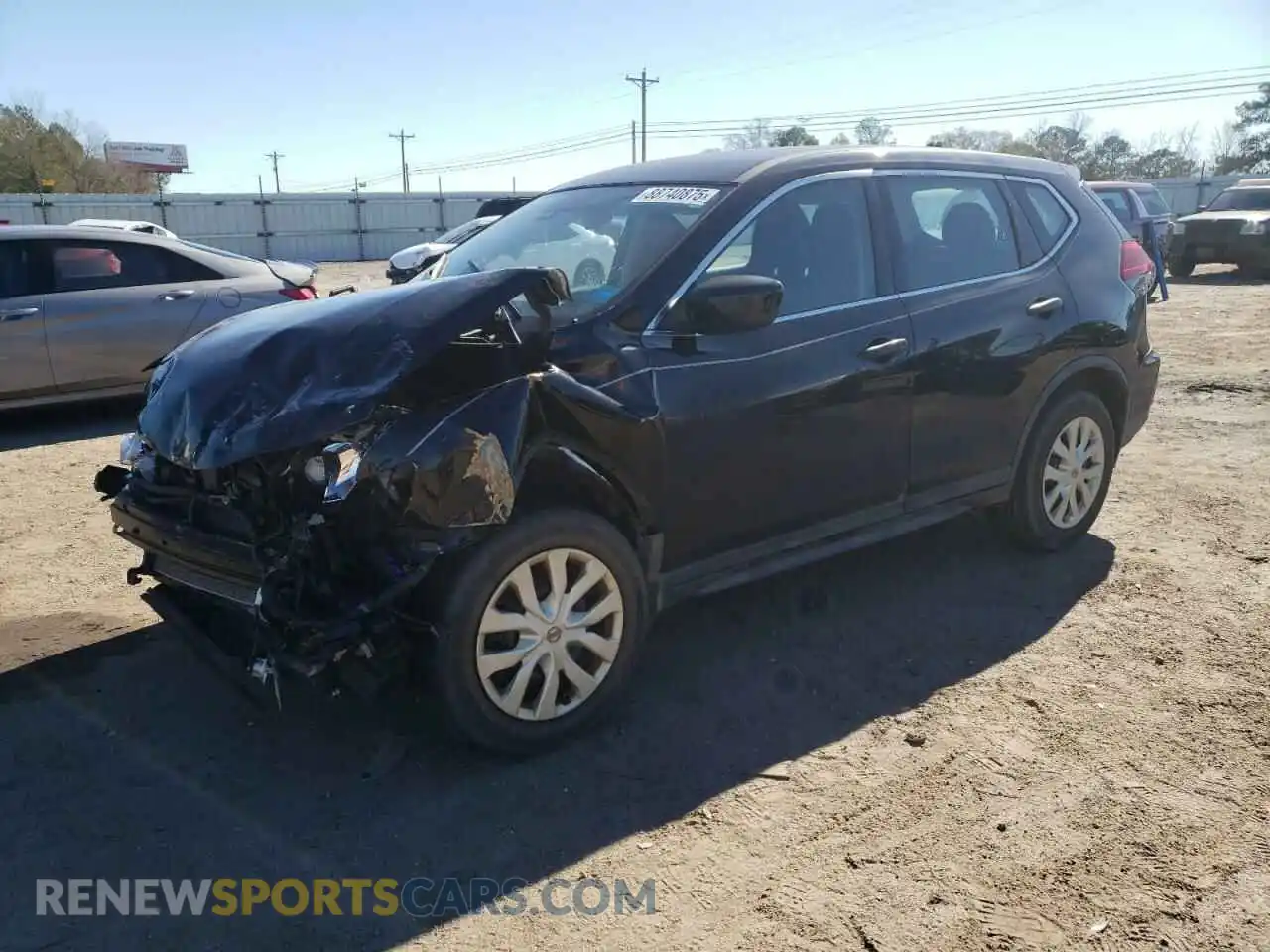 1 Photograph of a damaged car KNMAT2MTXKP555186 NISSAN ROGUE 2019