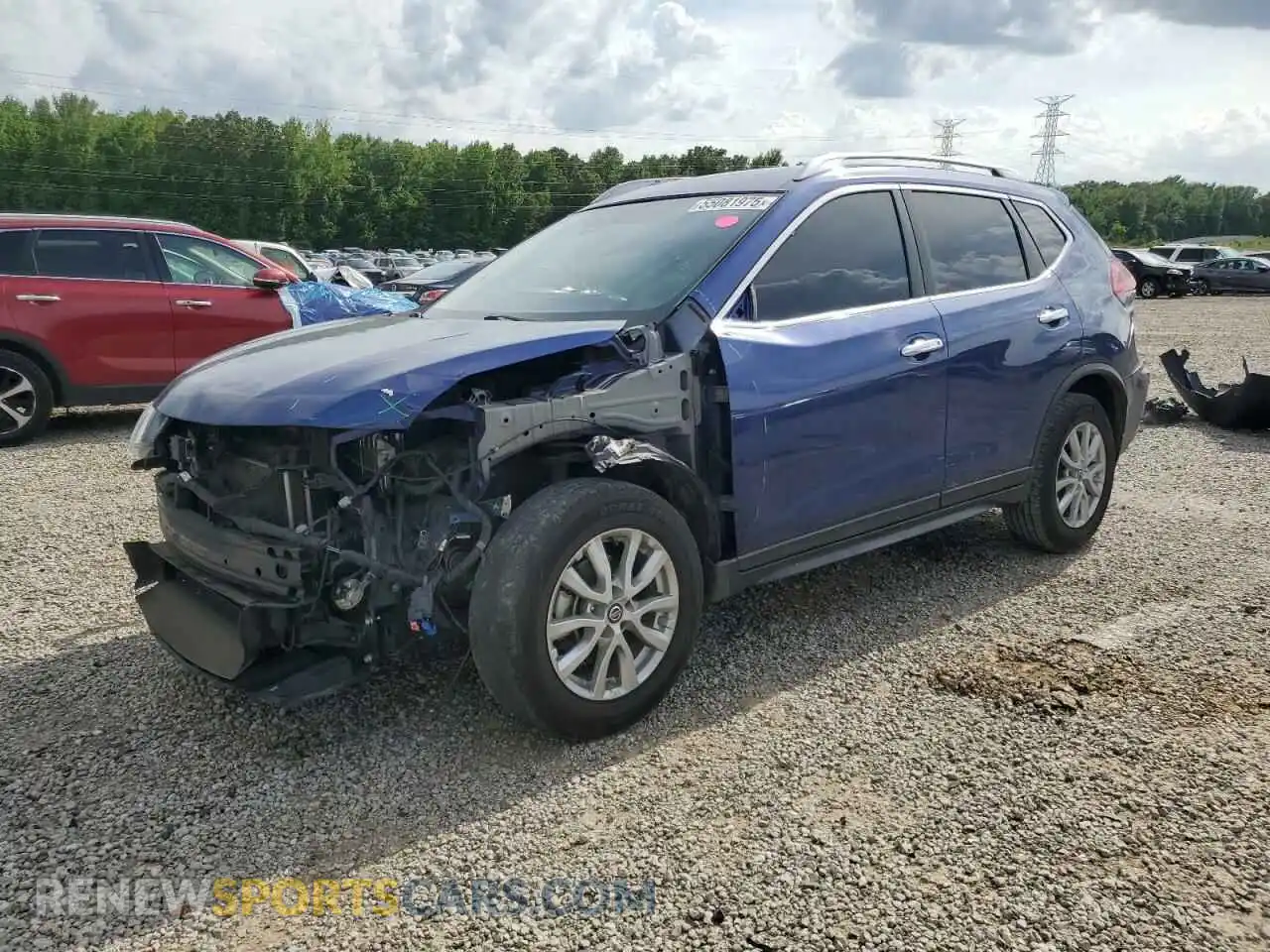 1 Photograph of a damaged car KNMAT2MTXKP558489 NISSAN ROGUE 2019