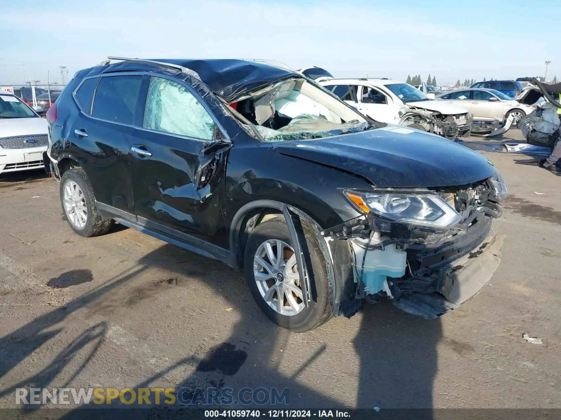 1 Photograph of a damaged car KNMAT2MV0KP542612 NISSAN ROGUE 2019