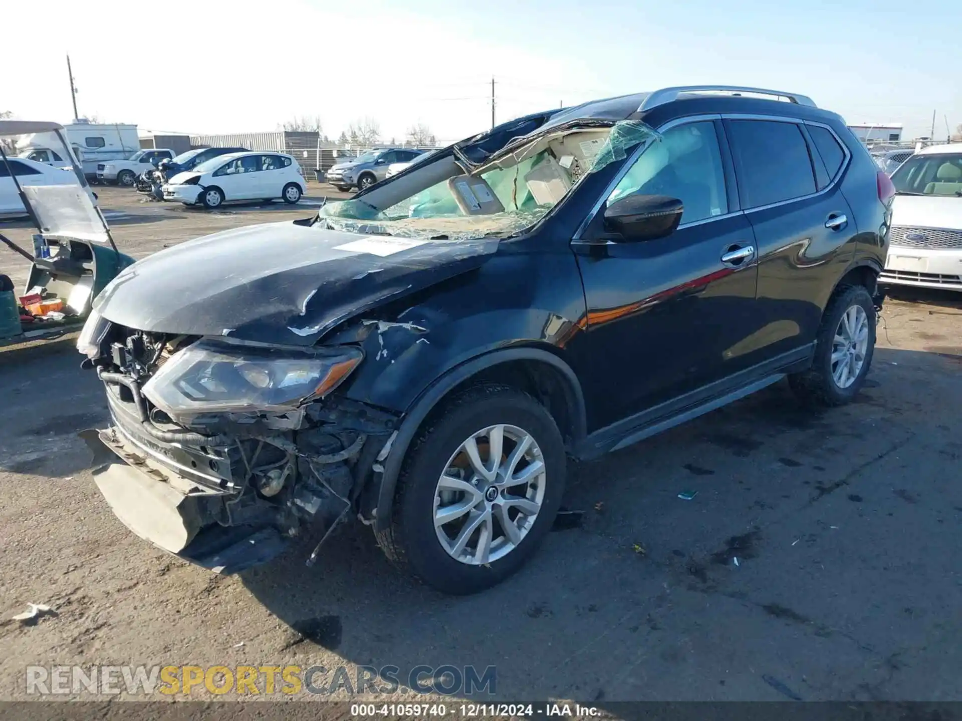 2 Photograph of a damaged car KNMAT2MV0KP542612 NISSAN ROGUE 2019