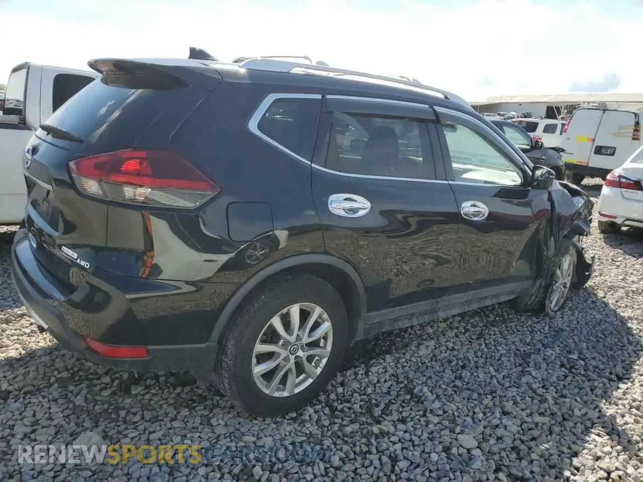 3 Photograph of a damaged car KNMAT2MV4KP505451 NISSAN ROGUE 2019