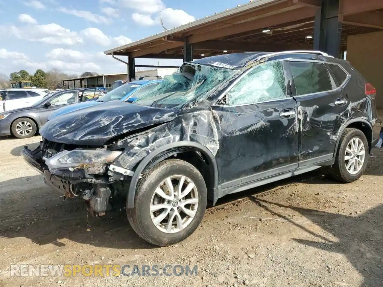 1 Photograph of a damaged car KNMAT2MV4KP552365 NISSAN ROGUE 2019