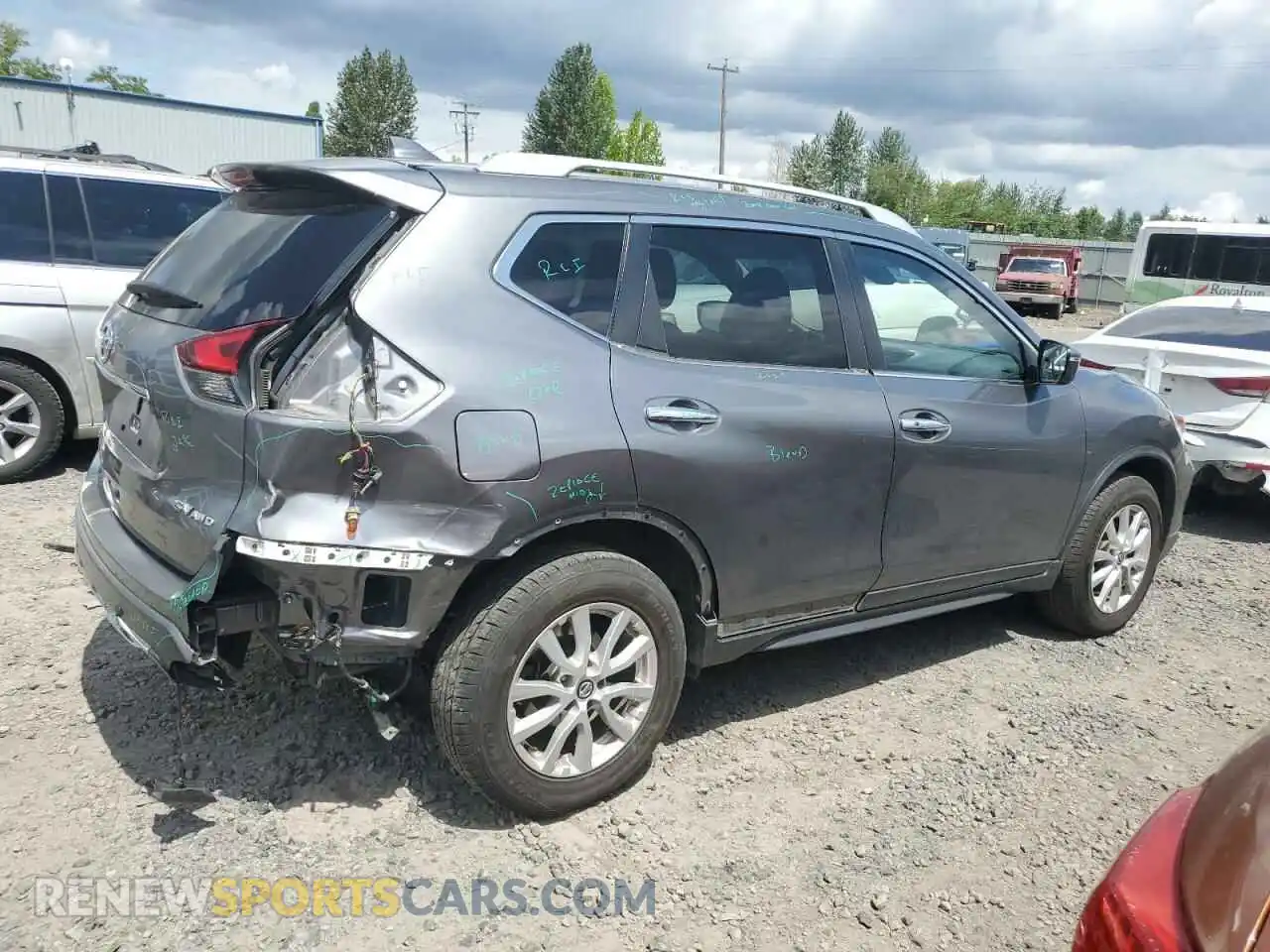 3 Фотография поврежденного автомобиля KNMAT2MV6KP529928 NISSAN ROGUE 2019