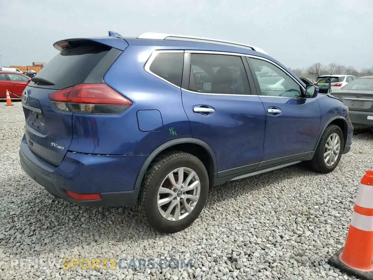 3 fotografías del automóvil dañado KNMAT2MV8KP518171 NISSAN ROGUE 2019
