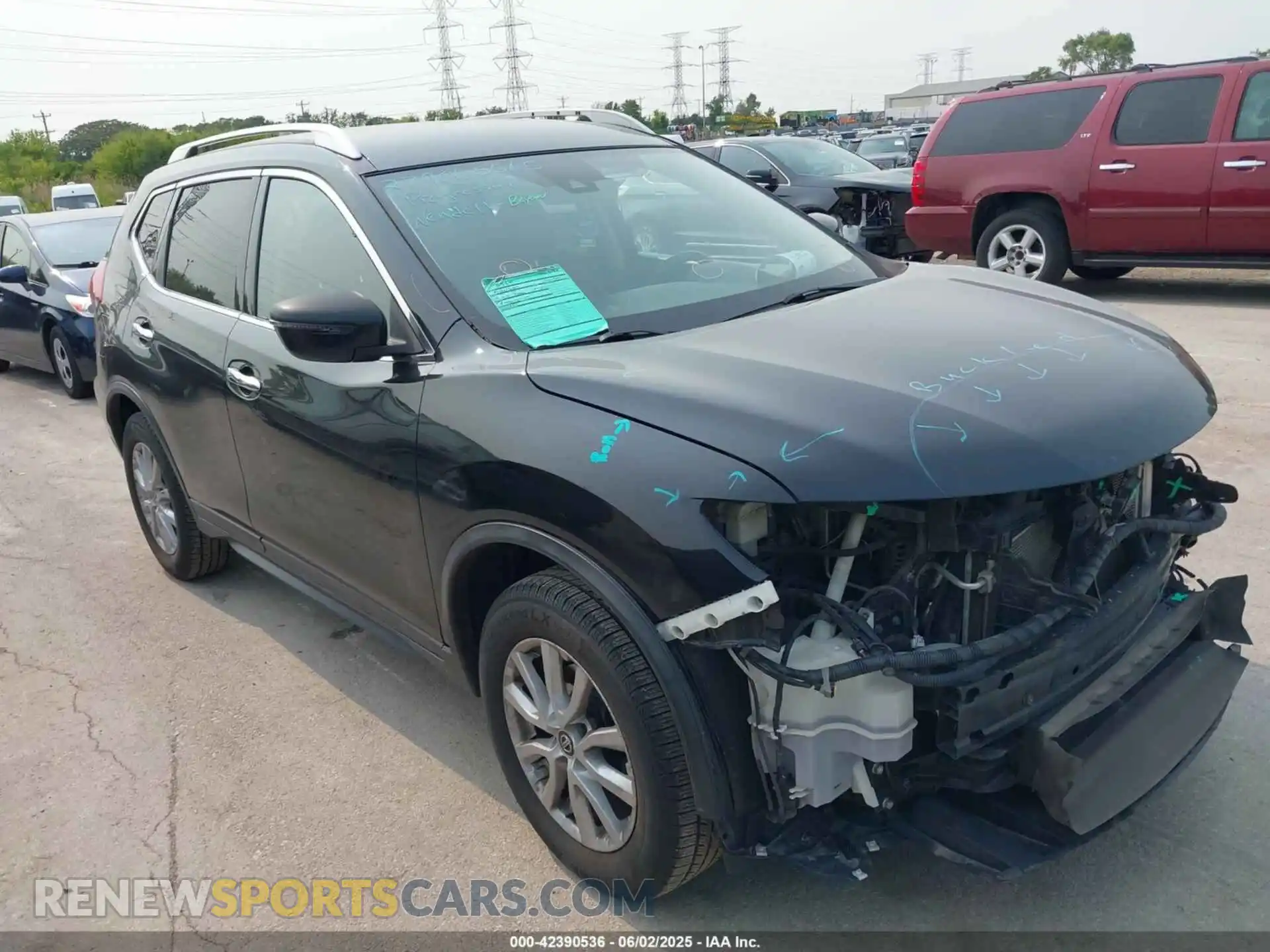 1 Photograph of a damaged car KNMAT2MV9KP531902 NISSAN ROGUE 2019