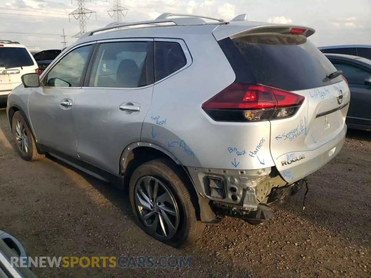 2 Photograph of a damaged car 5N1AT2MT4LC721447 NISSAN ROGUE 2020