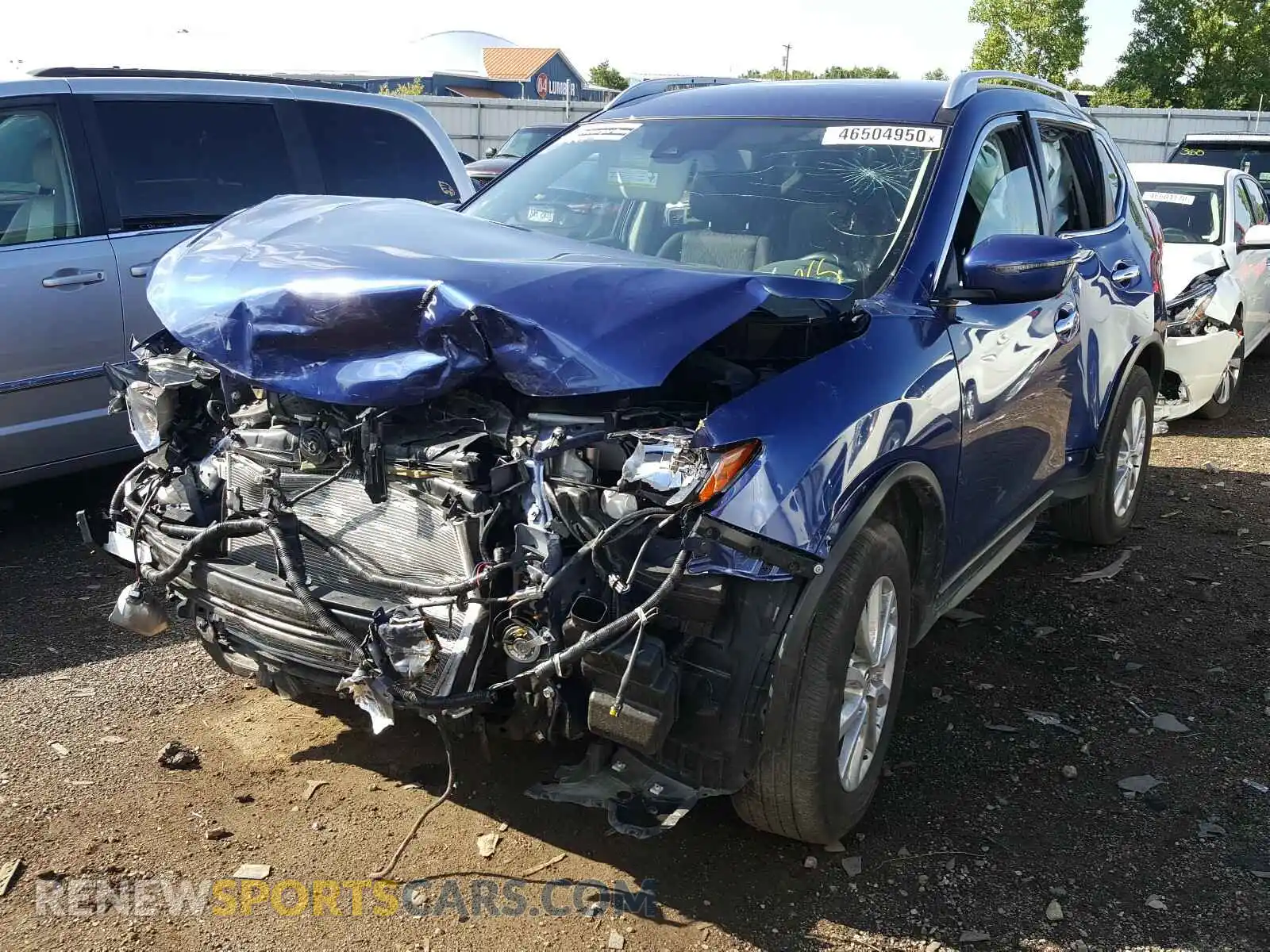 2 Photograph of a damaged car JN8AT2MV4LW108141 NISSAN ROGUE 2020