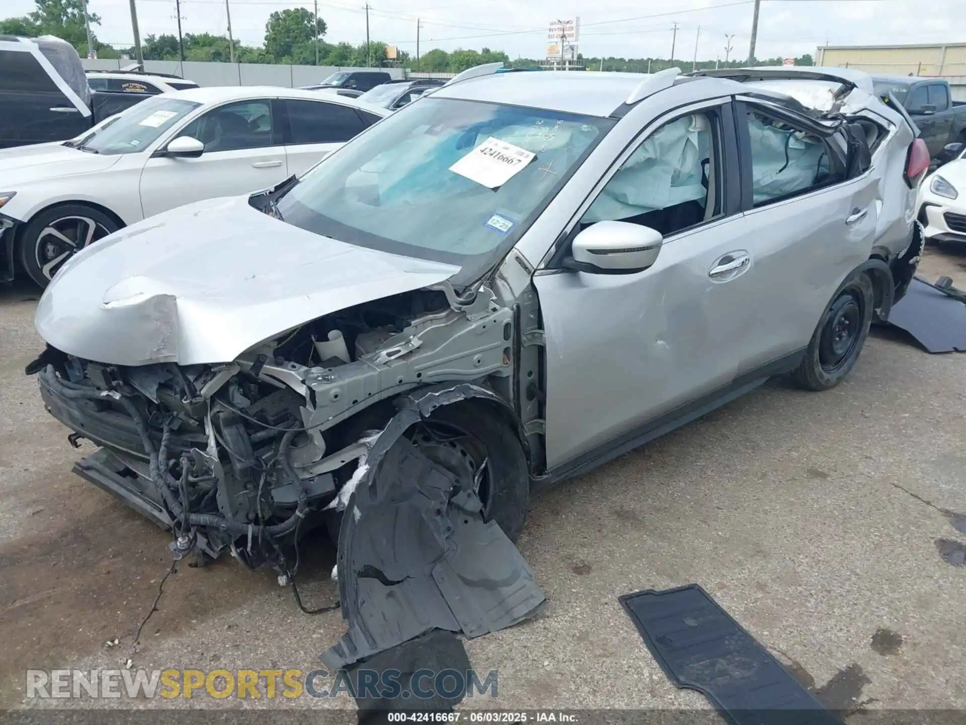 2 Photograph of a damaged car KNMAT2MV2LP511296 NISSAN ROGUE 2020